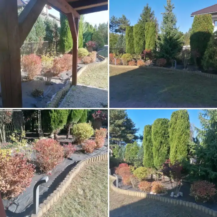 Pielęgnacja zieleni krzewów żywopłotów działka Krakow